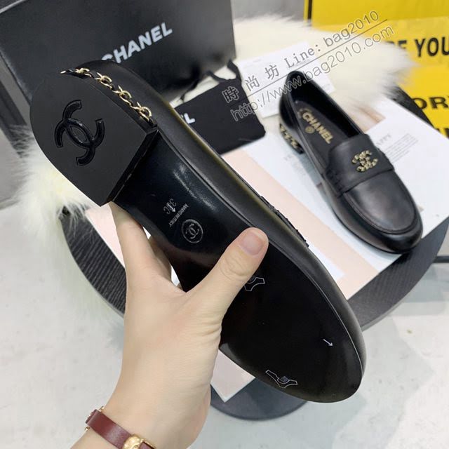 Chanel女鞋 香奈兒羊皮鞋 2020早春新款單鞋  naq1012